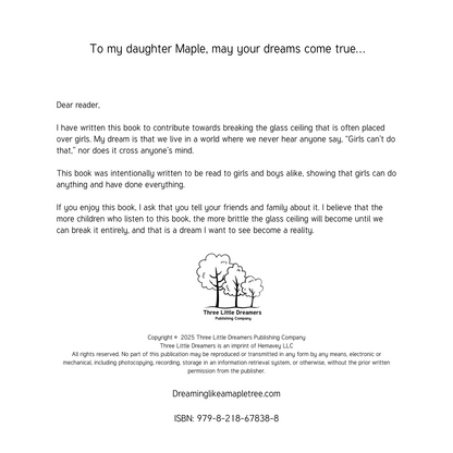 Dreaming Like a Maple Tree: An Empowering Children's Book About Confidence & Imagination (Hardcover)